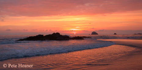 sunset at Playa Zipolite